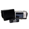 PU Leather Camera Protective Case Pouch with Shoulder Strap for Sony HX60/HX50/HX30 - Black