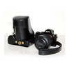 PU Leather Camera Protection Case + Strap for Sony a7R with 28-70mm Lens - Black