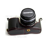 PU Leather Camera Half Bottom Case Protective Cover for Olympus E-PL7 / E-PL8 / E-PL9 - Black