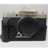 PU Leather Camera Half Cover Case for Fujifilm Fuji X-T200/XT200 - Black
