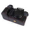 Genuine Leather Camera Half Cover Case for Fujifilm Fuji X-S10 - Black