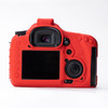 For Canon EOS 7D DSLR Camera Anti-drop Silicone Case Soft Protective Cover - Red