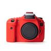 For Canon EOS 7D DSLR Camera Anti-drop Silicone Case Soft Protective Cover - Red