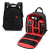 Camera Backpack Shoulder Bag Casual Multifunctional Daypack for Canon Nikon Sony Etc - Red