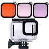 For Gopro Hero 9 Black Accessories Case Diving Filter Red+Pink+Purple Lens Filter Set AT1155