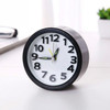 Creative Minimalist Mute Alarm Clock(Round Black)