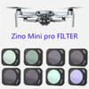 JUNESTAR ZMP TB-8IN1 JSR-1903-12 For Hubsan Zino Mini Pro 8Pcs/Set MRC-UV+CPL+ND8+ND16+ND32+ND64+STAR+NIGHT Lens Filters Drone Camera Accessories