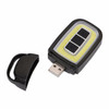 Portable Mini USB LED Flashlight Torch COB Car Key Pocket Flashlight Emergency Camping Night Light with 3-Modes
