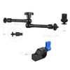 11-inch Adjustable Articulating Friction Arm with 15mm Rod Clamp Mount for Field Monitor