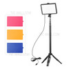 ANDOER Upgraded USB Bi-color Temperature LED Video Light Kit with Color Filters + LED Fill Light 3200K-5600K 10 Levels Brightness + Extendable Detachable Tripod