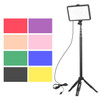 USB LED Video Light Video Conference Lighting Kit with 3200K-5600K Dimming LED Fill Light + Extendable Tripod + 8 Color Filters for Live-Streaming Video Recording Online Meeting Teaching