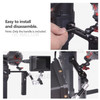 DF DIGITALFOTO VISIONNH Vision Neck Handle Hold Plate Bracket Grip Extension Rods Bar with Hot Shoe Mount for DJI Ronin S Mounting Monitor Microphone LED Video Light