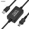 ANDOER Camcorder Charge Cable Replacement USB Type-C to AC-L15 Power Supply Adapter Cable for Sony AC-L10/AC-L10A/AC-L10B/AC-L10C/AC-L15/AC-L15A/AC-L15B/AC-L15C/AC-L100/AC-L100B/AC-L100C/AC-L100D