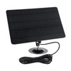 10W 5V Micro USB Solar Panel 2000mAh Energy-saving 360-degree Rotation IP67 Waterproof Wall Mounted Monocrystal Silicon Solar Plate for USB Camera