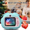 AD-G23H 900MAH Multi-function Cute Children Camera with IPS Screen 720P/1080P Dual Lens (without Card) - Blue