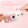 X11 2" IPS Screen Digital Camera Cute Cartoon Children Camera Toy Kid Birthday Gift (without Memory Card) - White Rabbit