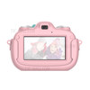 A5 3.0inch Cute Cartoon Children HD Video Mini Digital Camera with Silicone Protective Sleeve - Pink