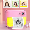 CP18 Kid's Camera HD Color Photo Children Video Camera Thermal Printing Camera Toy USB Rechargeable - Pink