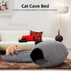 Pet Cave Cat Doggie Cave Bed Mini Lightweight Quality Pet Cave - Grey