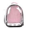 Pet Transparent Backpack Carrier Dog Cat Breathable Outdoor Travel Carrying Bag - Pink