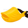 Dog Muzzle Pet Muzzle Mouth Cover Prevent Barking Biting Chewing Soft Silicone Mouth Guard with Adjustable Strap - Yellow/L