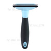 Pet Groom Brush Removes Tangled Hair Professional Deshedding Tool Cleaning Slicker Brush for Dogs Cats - Blue/Size L