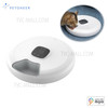 PETONEER 6 Meal Automatic Pet Feeder with TFT Display & Digital Timer Sensitive Buttons Dry Food Dispenser for Cats and Small Dogs