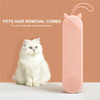 Cat Massage Comb 2-in-1 Pet Hair Removal Comb Massage Tool for Removing Matted Fur - White