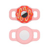 Doughnut Silicone Cover for AirTag Bluetooth Tracker Protective Case for Dogs/Cats Pets (Size: S) - Pink