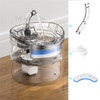 2L Automatic Cat Water Fountain Dog Water Dispenser Transparent Filter Drinker Pet Drinking Feeder with Faucet - US Plug