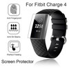 5PCS Soft TPU Explosion-proof Screen Protector for Fitbit Charge 3 / 4, Ultra Clear High Definition Scratch-resistant Film