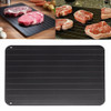 Kitchen Tool Rapid Defrosting Tray Thawing Plate Frozen Food Defrost Without Electricity, Size: 11.6 x 8 inch(Black)