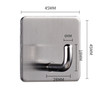 MYD-1038 304 Stainless Steel Sticky Hook Kitchen Bathroom Multi-functional Hole Free Wall Mount Holder