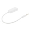 Noodle Style 3.5mm Stereo Audio Headset to 2x Splitter Adapter, For iPhone 5 / iPhone 4 & 4S / 3GS / 3G / iPad 4 / iPad mini / mini 2 Retina / New iPad / iPad 2 / iTouch(White)