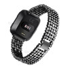 SDXHJ016 Watch Bracelet Strap Classic Link Bracelet Wristband for Fitbit Versa - Black