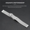 20mm Stainless Steel Watch Band Quick Release Mesh Watch Strap with with Folding Buckle - Black