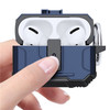 Earbuds Charging Case Protector for Apple AirPods Pro Headset Cover Soft TPU+PC Scratch Resistant Case - Blue