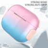 For AirPods 3 Gradient Color 2-in-1 Design PC+TPU Bluetooth Earphone Drop-proof Cover Protective Sleeve - Pink / Blue