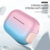 For AirPods Pro Gradient Color 2-in-1 Design PC+TPU Bluetooth Earphone Anti-scratch Anti-drop Cover Protective Case - Pink / Blue