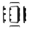 Aluminum Alloy Protective Shell Frame Bumper Diamond Hard Cases for Apple Watch Series 4 40mm - Black