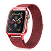 Magnetic Milanese Stainless Steel Watch Band for Apple Watch Series 4 44mm - Red