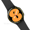 Decorative Stainless Steel Watch Bezel Ring Cover Protector for Samsung Galaxy Watch4 40mm - Black/Yellow