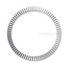 Stainless Steel Bevel Ring Anti-Scratch Adhesive Shell for Samsung Galaxy Watch4 Classic 42mm - Silver