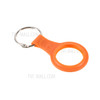 Matte Soft TPU Protective Skin Cover with Anti-Lost Keyring for Apple AirTag 2021 Finder - Orange
