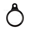 TPU Electroplating Protective Sleeve Case Cover for Apple AirTags Locator with Anti-lost Keychain - Black