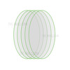 5Pcs Transparent HD TPU Front Protective Films Round Covers for Apple AirTag Locator