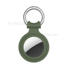 Love Heart Design Silicone Protective Case Cover with Spring Buckle for Apple AirTag Locator - Dark Green