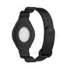 Anti-Lost Protective Cover Case Kids Elderly Silicone Bracelet Wristband Strap for Apple AirTag Tracker - Black