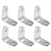 100 PCS Stainless Steel 90 Degree Angle Bracket, Corner Brace Joint Bracket Fastener Furniture Cabinet Screens Wall (20mm)