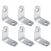 100 PCS Stainless Steel 90 Degree Angle Bracket, Corner Brace Joint Bracket Fastener Furniture Cabinet Screens Wall (20mm)